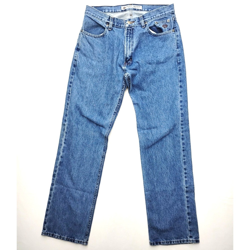 Harley Davidson Men's Size 32x34 Jeans Boot Cut Y2k Wider Leg